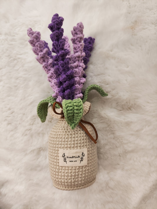 Crochet Flower Pots/Lavender